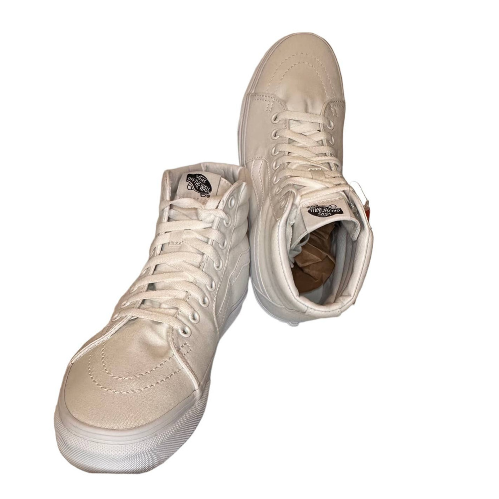 Vans - NWT SK8-Hi Top Sneakers, True White, Size:EU40.5/M8/W9.5 - Picture 5 of 9